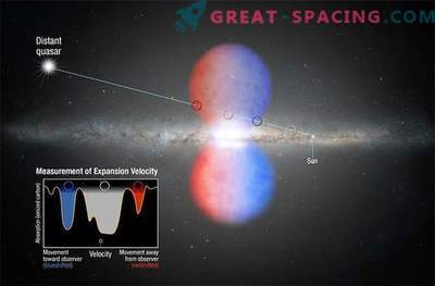 Una misteriosa galaxia de burbujas que viaja a una velocidad vertiginosa