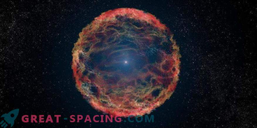 Por primera vez se encontró un gran remanente alrededor de una estrella en explosión