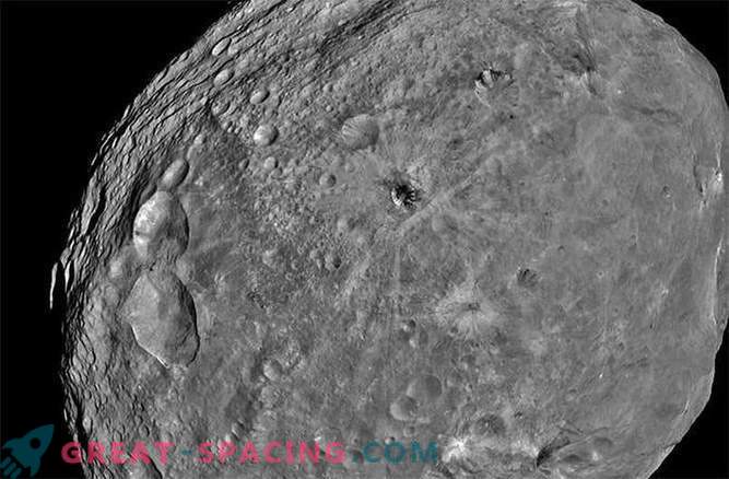 Los impactos antiguos se borran misteriosamente del asteroide Vesta