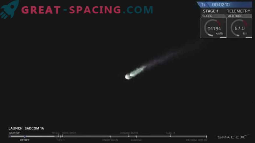 Lanzamiento exitoso del satélite y aterrizaje del cohete SpaceX