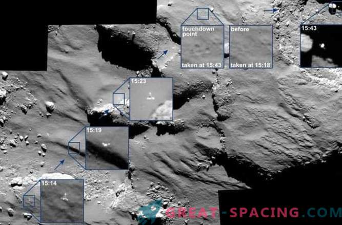 Rosetta captura el viaje de Phil en un cometa