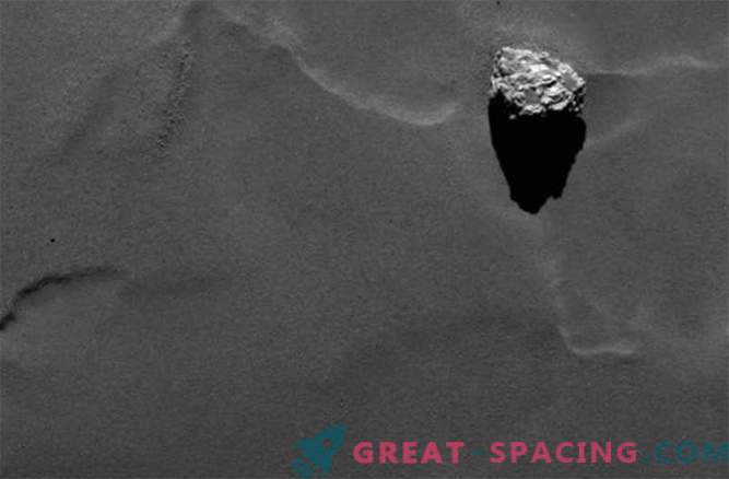 Rosetta descubrió una pirámide de piedra en la superficie de un cometa