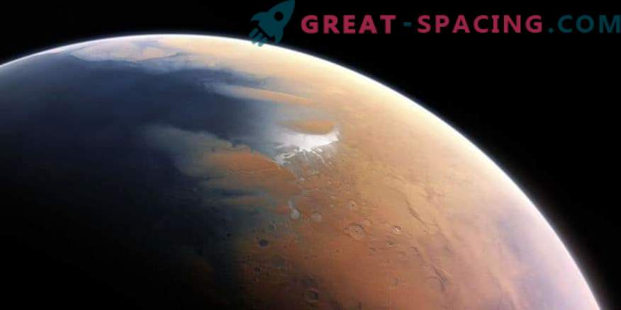 Un lago líquido se esconde debajo de la corteza de hielo de Marte