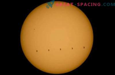 Вселенската станица го преминала дискот за сонце