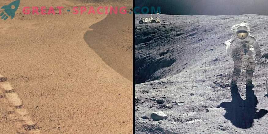 El cráter marciano se parece al sitio lunar de Apolo