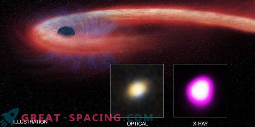 Un agujero negro supermasivo desgarra una estrella infeliz