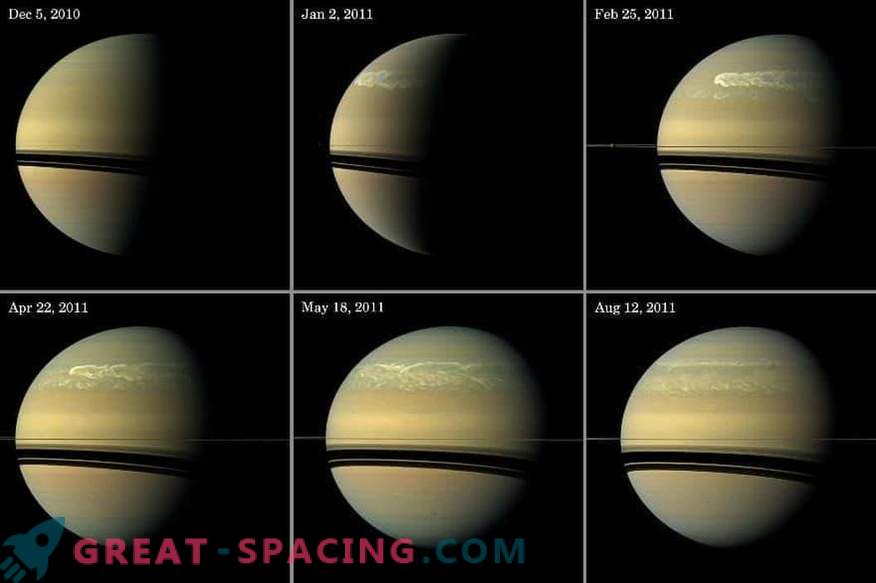 Las tormentas a gran escala sacuden la atmósfera de Saturno