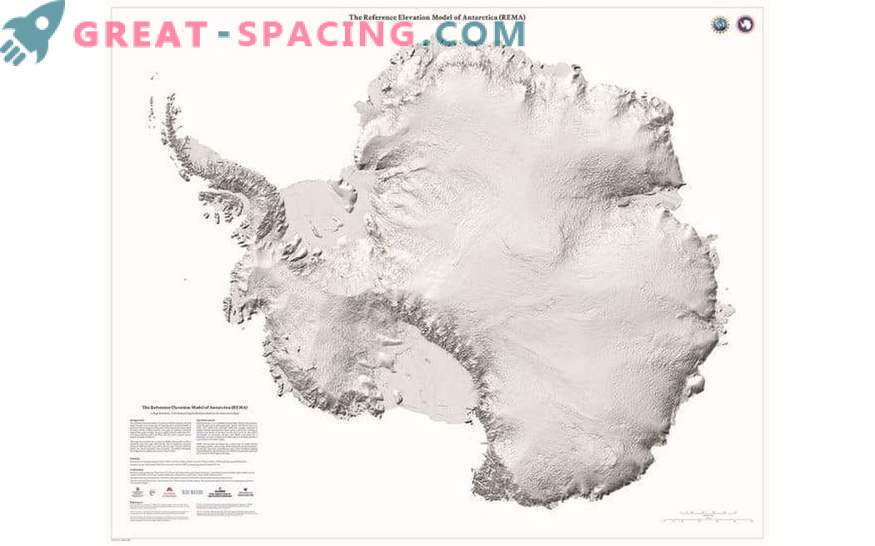 Detalles impresionantes de la Antártida en el nuevo mapa con alta resolución