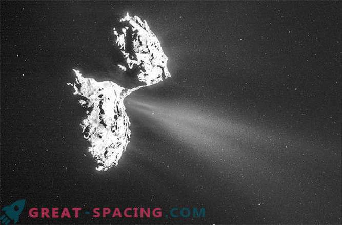 Rosetta captura corrientes de gas que escapan de un cometa