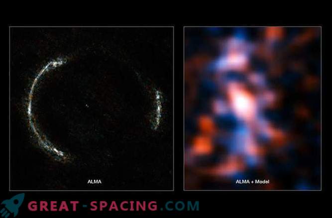 Grandes regiones de formación estelar encontradas en una antigua galaxia.