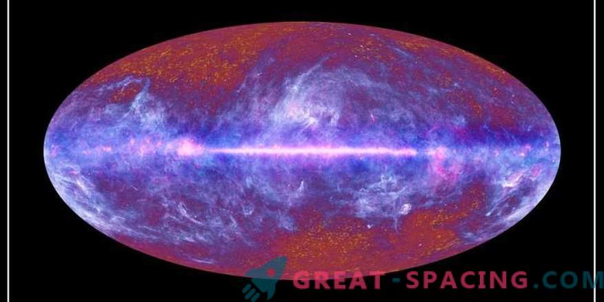 Mapa de energía luminosa de la Vía Láctea