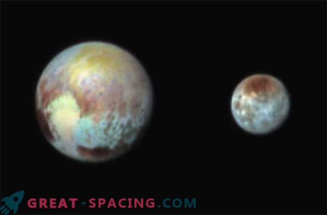 New Horizons hizo una foto en color de Plutón y Caronte