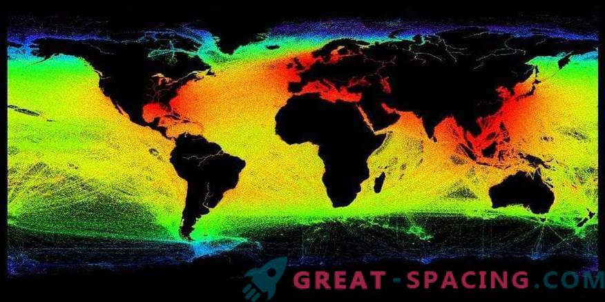 Los satélites han creado una imagen detallada de la actividad marina