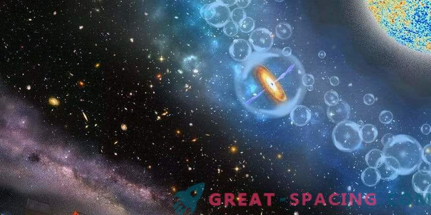 Agujero negro supermasivo en el universo de los niños