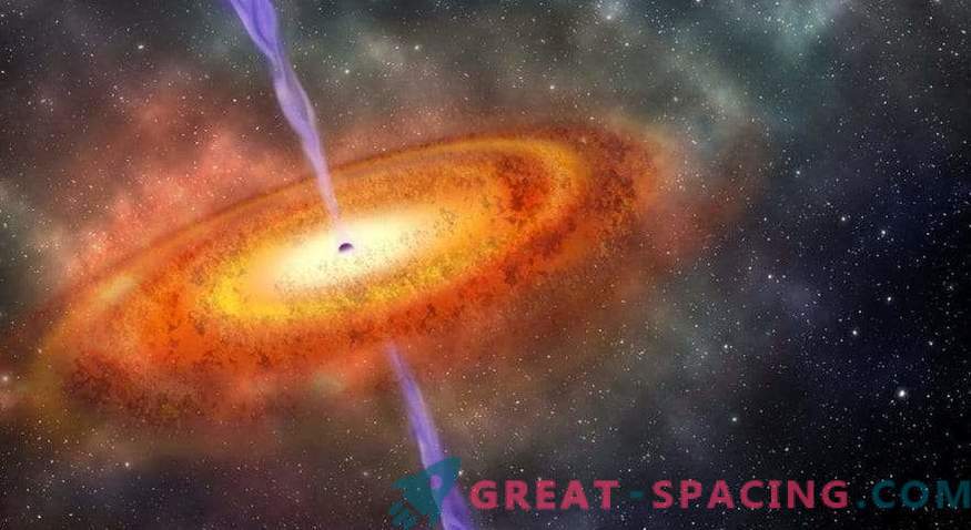 Agujero negro supermasivo en el universo de los niños