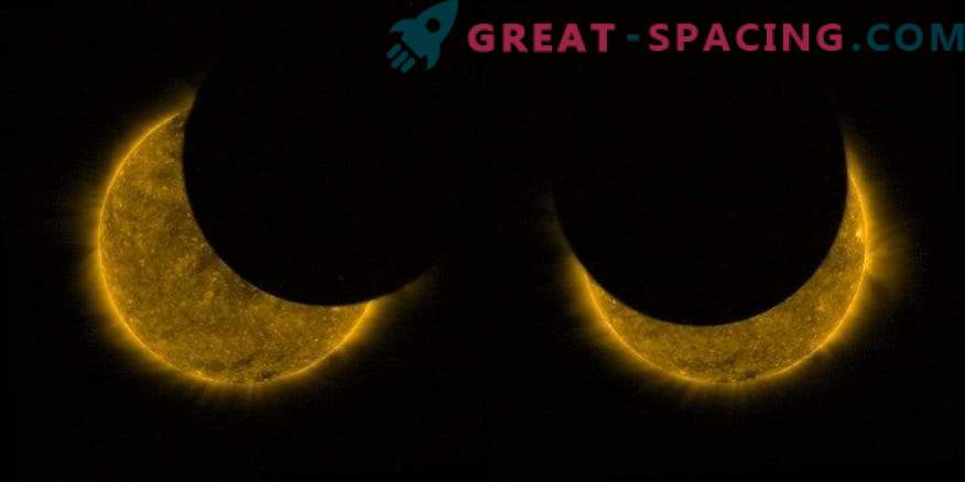 Eclipse solar privado desde el espacio