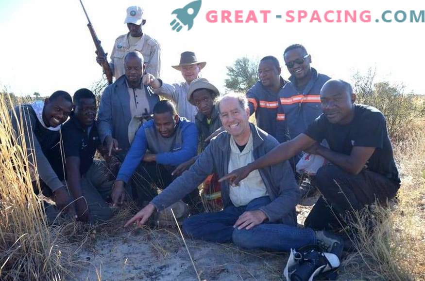 Fragmento del asteroide de impacto encontrado en Botswana