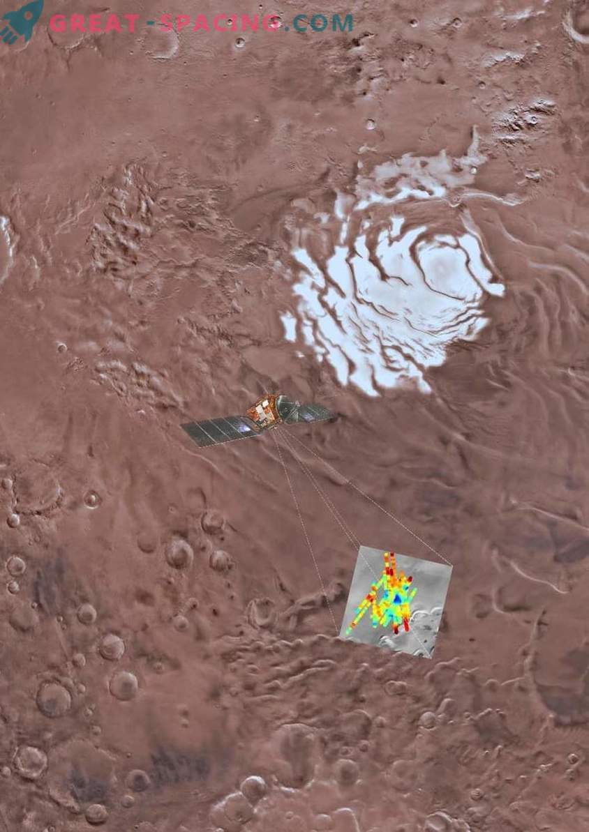 Lo que está oculto bajo el casquete polar sur de Marte