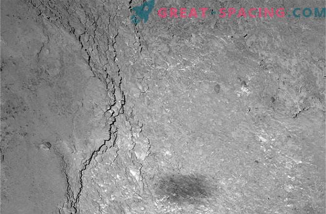 La roseta captura su propia sombra en la superficie del cometa