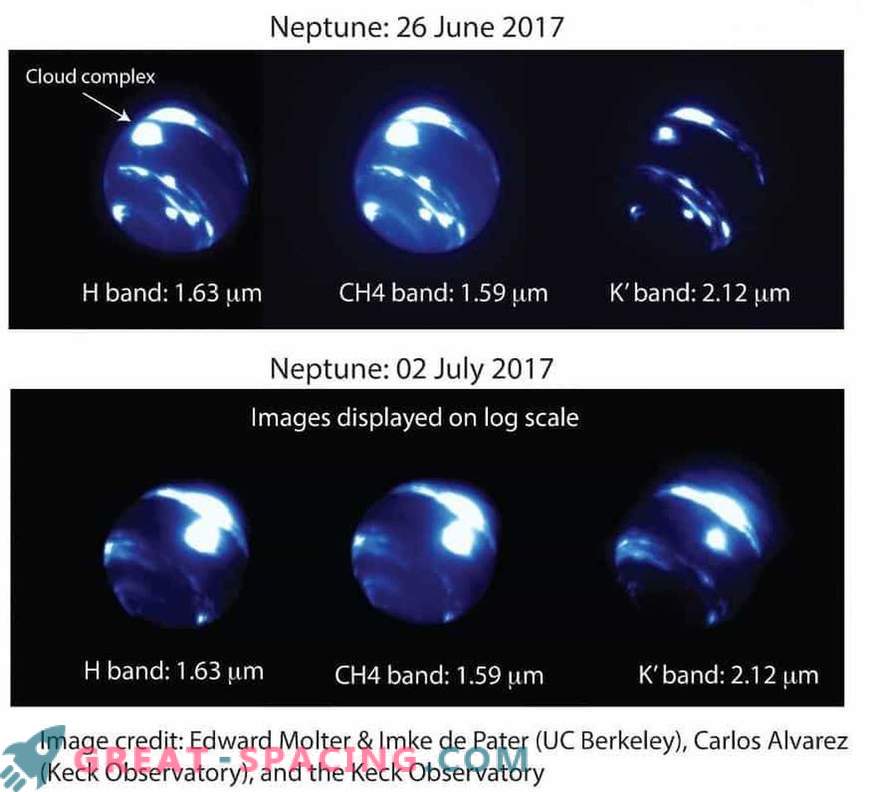 Tormenta a gran escala en Neptuno