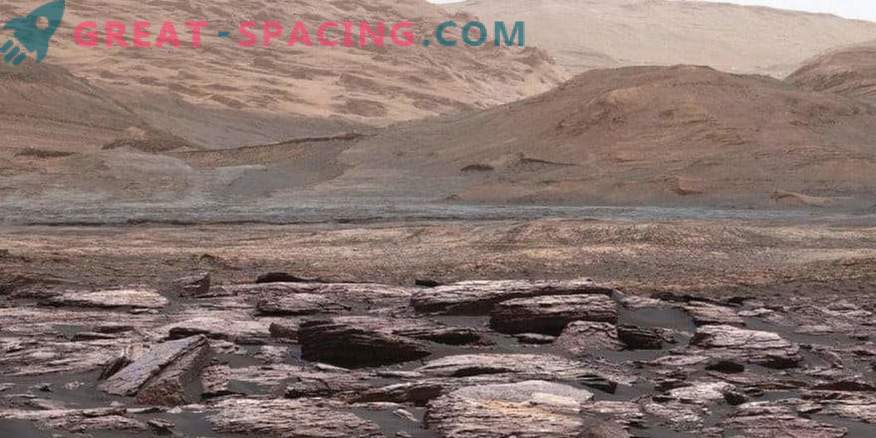 La curiosidad descubrió extrañas rocas púrpuras en Marte