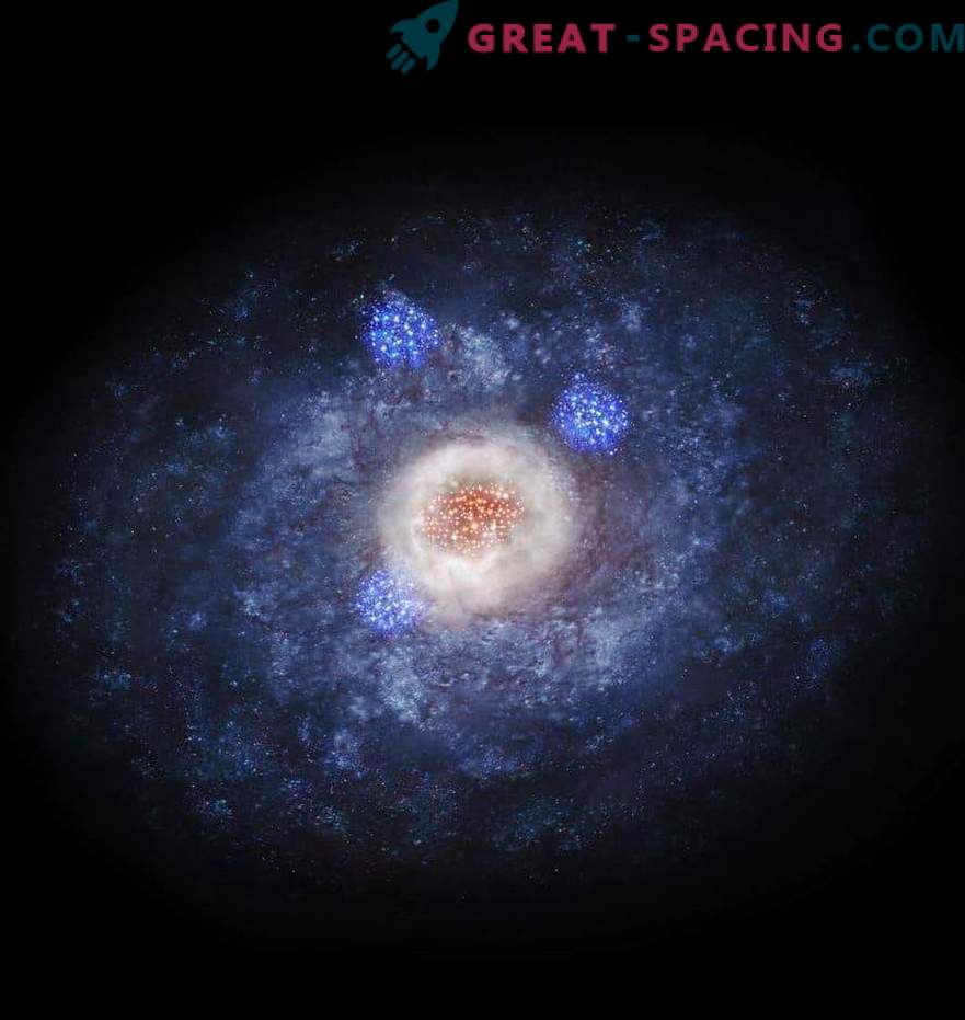 El nacimiento de una estrella explosiva cambia la forma galáctica
