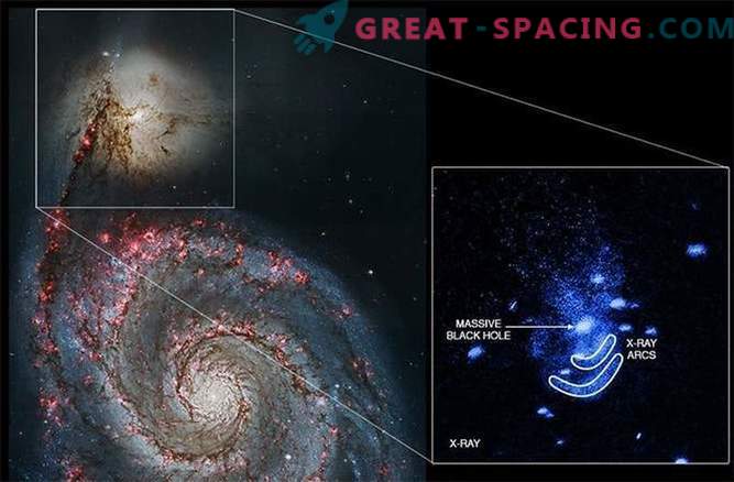 Un agujero negro en una galaxia cercana arrojó materia