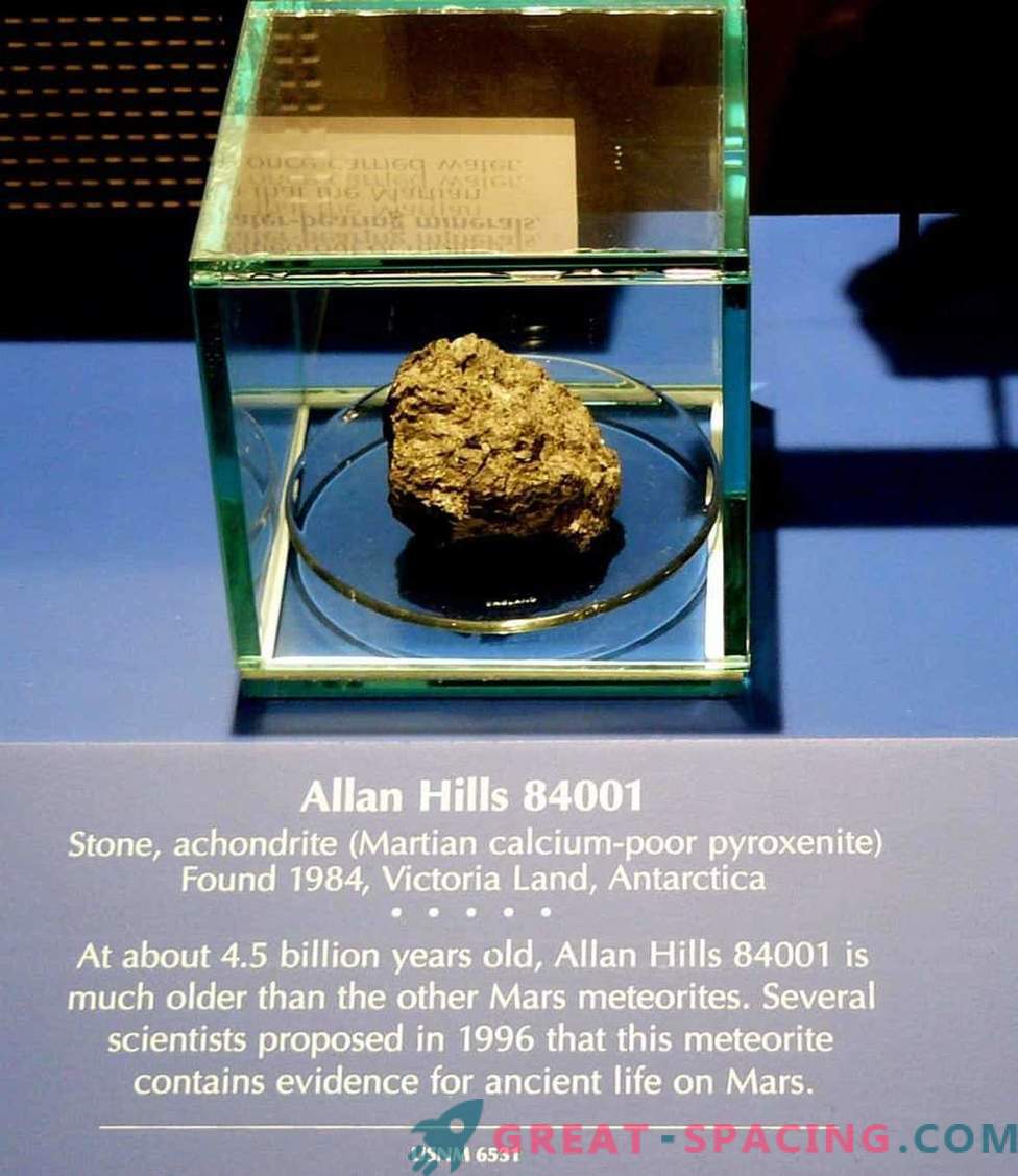 El meteorito marciano que contiene la 
