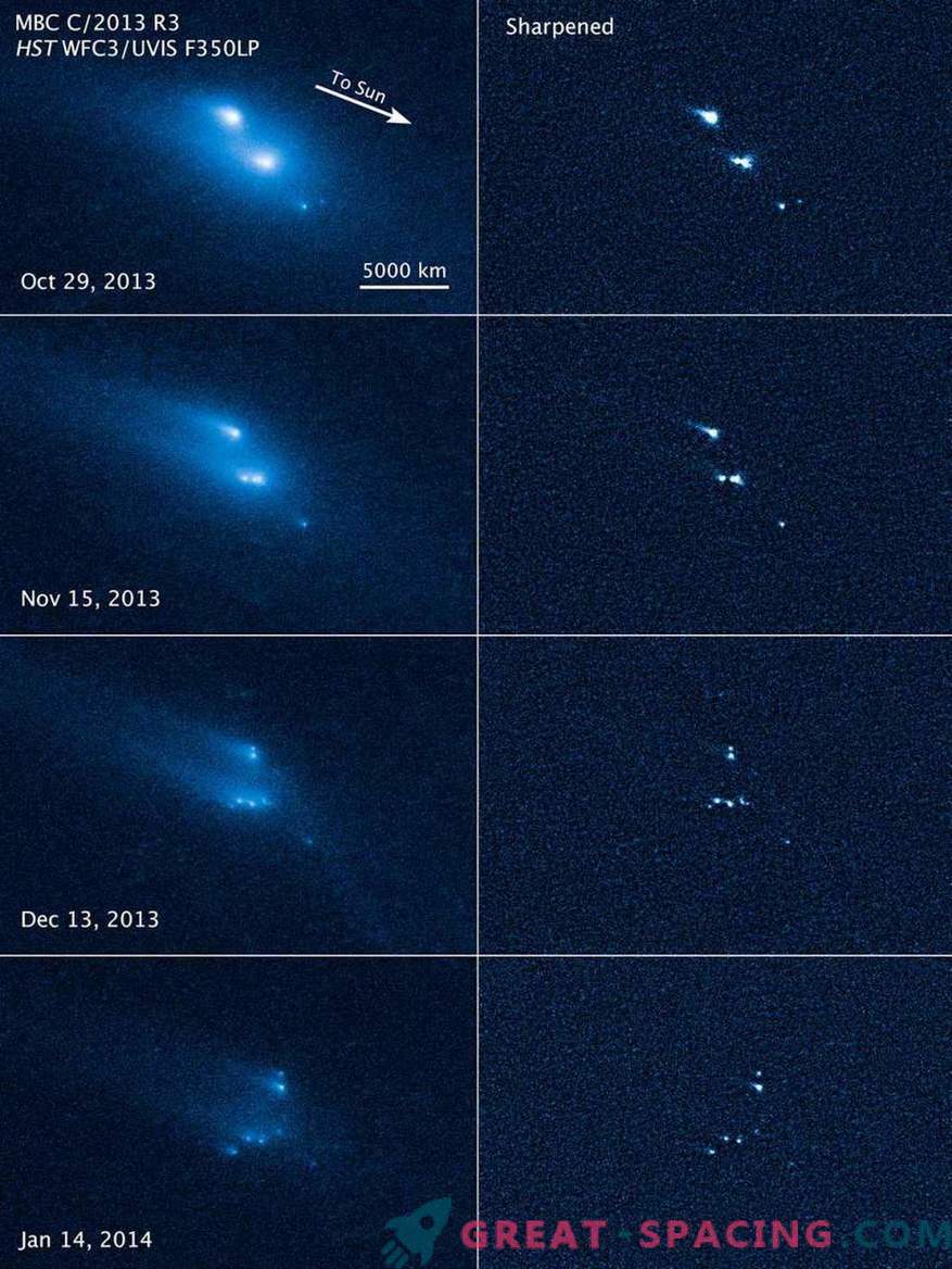 Hubble fue testigo del misterioso colapso de un asteroide