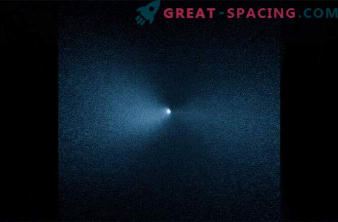 Hubble vio la rotación del cometa después de su paso